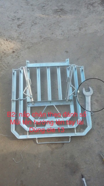 Giá chở hàng xe máy loại dày