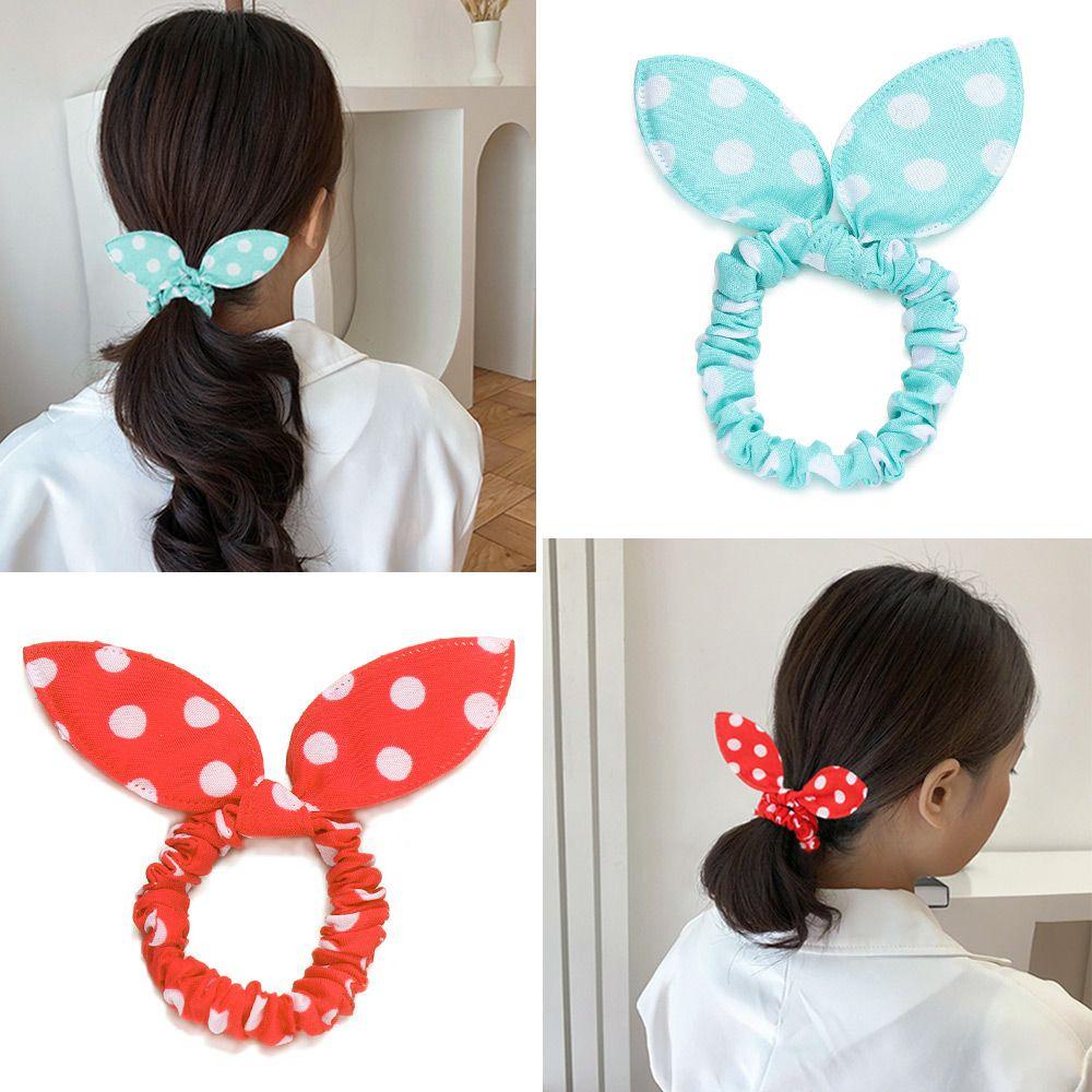 Dây Cột Tóc Co Giãn Hình Thỏ Xinh Xắn Cho Nữ