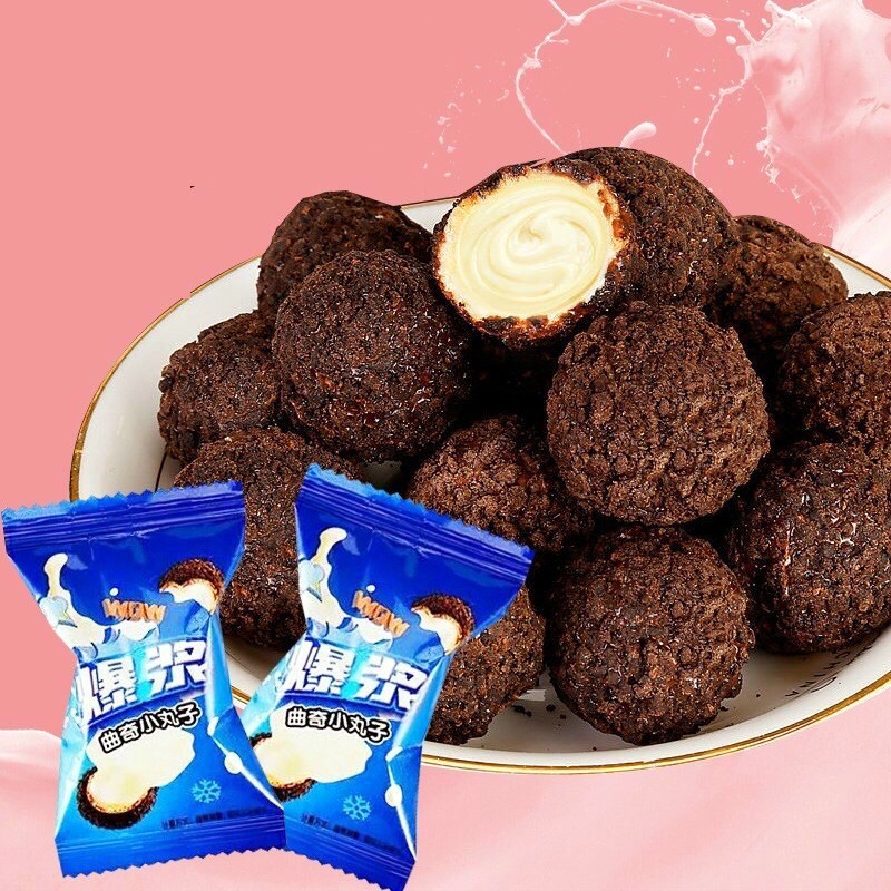 Bánh Socola Nhân Chảy 3 Lớp Bọc Oreo Hộp 208g - Đồ Ăn Vặt Nội Địa Bánh Kẹo Bi Phủ Oreo Nhân Sữa - Ruvask | BigBuy360 - bigbuy360.vn