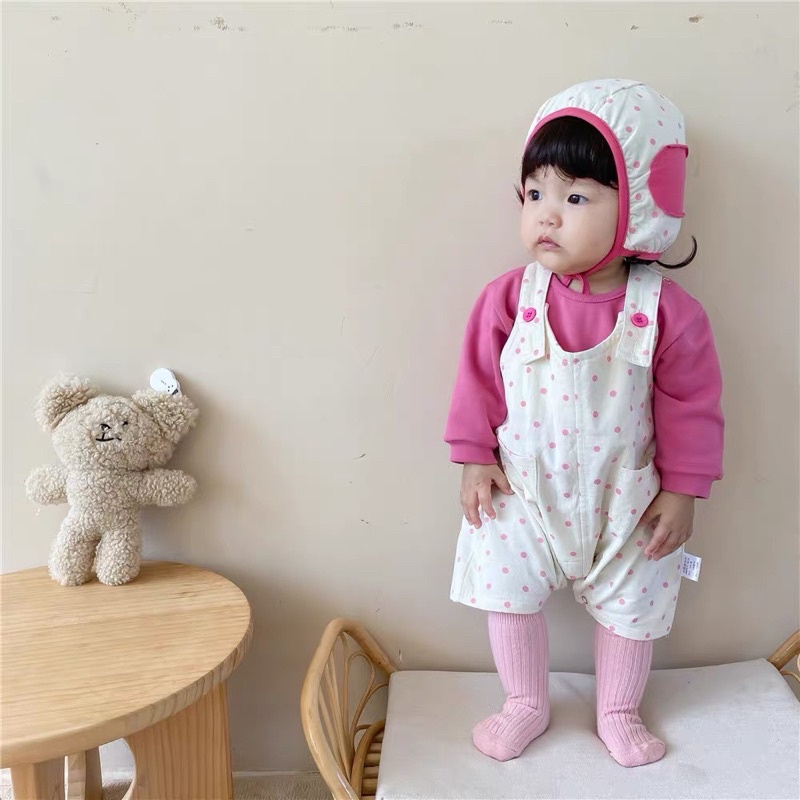 Body hồng 3 chi tiết cho bé gái