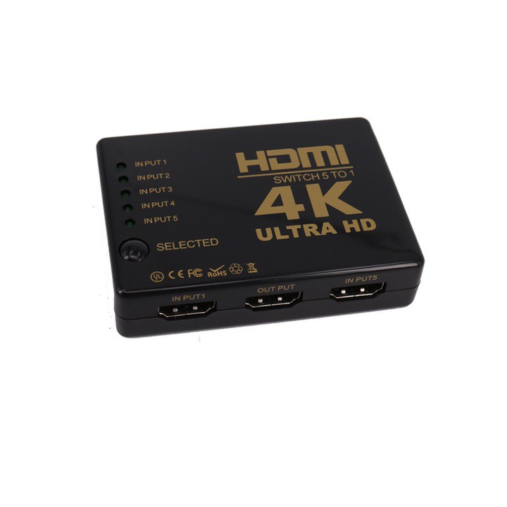 Bộ gộp HDMI 5 vào 1 ra hỗ trợ 4K - HDMI5-1_4K