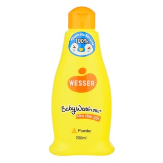 Sữa tắm gội wesser 2 in 1 hương phấn 200ml mới