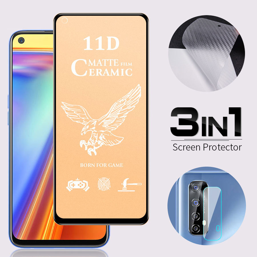 Set miếng dán màn hình mặt sau và miếng dán camera cho REALME 6I 5I 7I 5 6 7 PRO C2 C3 C11 C12 C15 C17 (có bán lẻ)