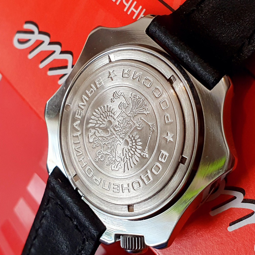 Đồng hồ nam Vostok máy cơ lên giây, size mặt 40. Đồng hồ Nga Vostok chính ủy Komandirskie 531764