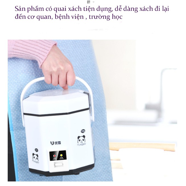 Nồi cơm điện mini hãng UXUE B12 lòng rời chống dính tiện ích nội địa TQ | BigBuy360 - bigbuy360.vn