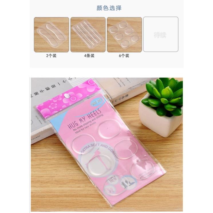 Miếng Dán Gót Giày Chống Trầy Chân Silicon Trong