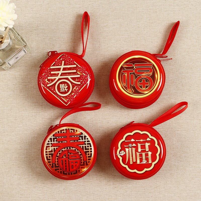 ví cho trẻ em đồng xu ví em bé giáng sinh quà tặng cô gái ví cậu bé dễ thương sling túi năm mới thời trang AKKU