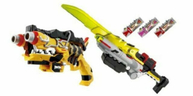 Đồ chơi siêu nhan Điện long kyoryuger Dx Set 2 món Newbox [ Hàng Nhật]