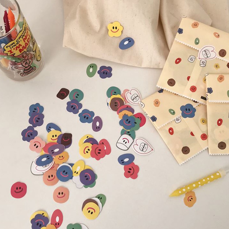 Set 110 Sticker Dán Trang Trí Hình Mặt Cười Dễ Thương