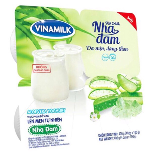 Sữa chua nha đam lốc 4 hộp vinamilk