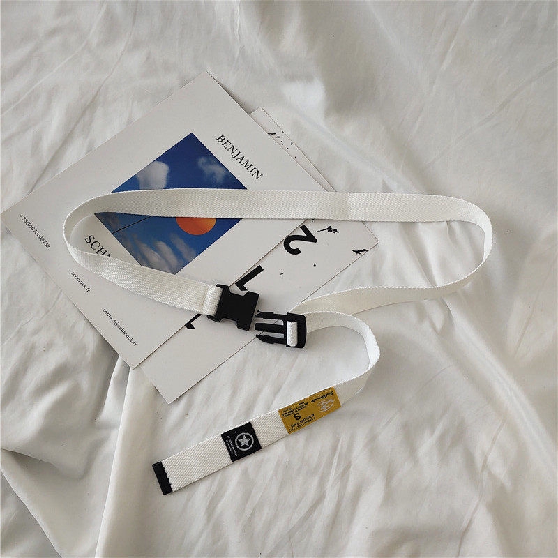 Thắt Lưng Vải Canvas Khóa Nhựa Thời Trang Hàn Quốc 22559