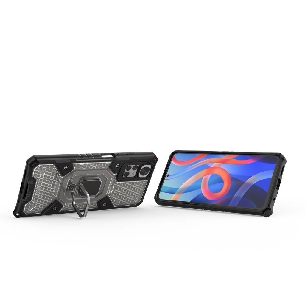 Ốp lưng Redmi Note 11 / Note 11s 6.43' tổ Ong Iring không gian mới chống sốc giá đỡ xem phim bảo vệ toàn diện