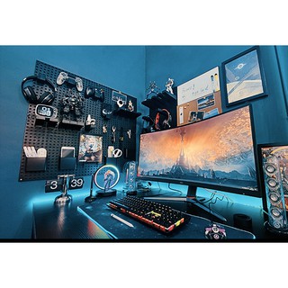 Tấm Bảng giá treo tường dụng cụ trang trí tường NBC131 B-UPG khoan vít Pegboard lớn