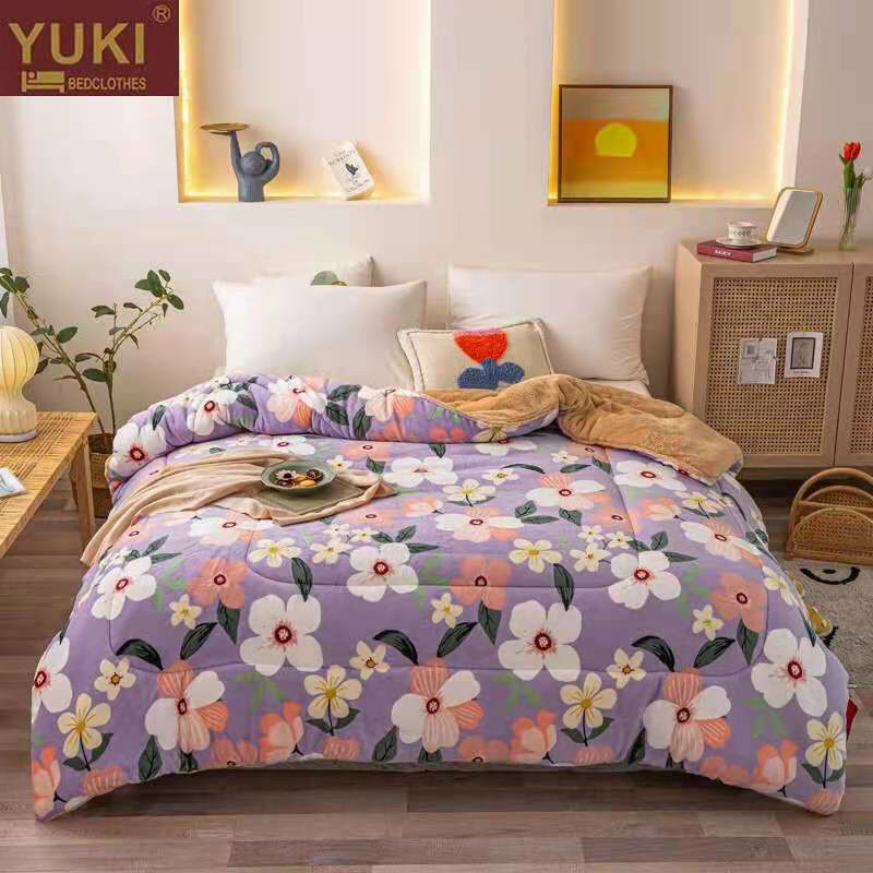 Chăn Nỉ Lông Cừu YUKI Siêu Ấm [Chính Hãng] Mền YUKI Dày Mịn, Kèm Túi Xách, Kích Thước 2mx2m3, Nặng 4kg - Hàng Xuất Nhật