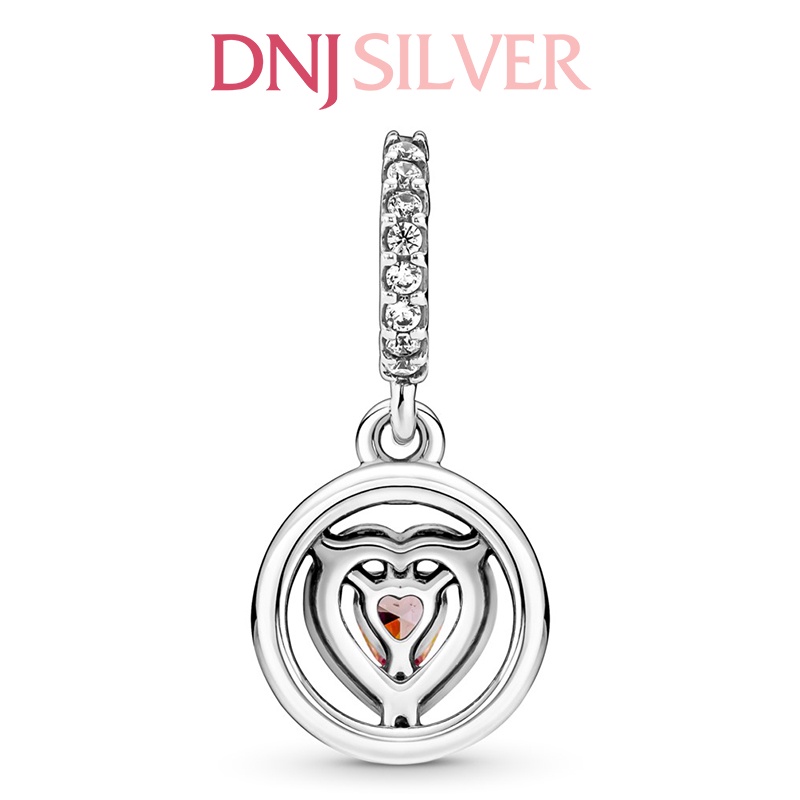 [Hàng cao cấp] Charm bạc 925 cao cấp, hàng chuẩn bạc - Charm Sparkling Double Halo Heart thích hợp để mix vòng tay charm