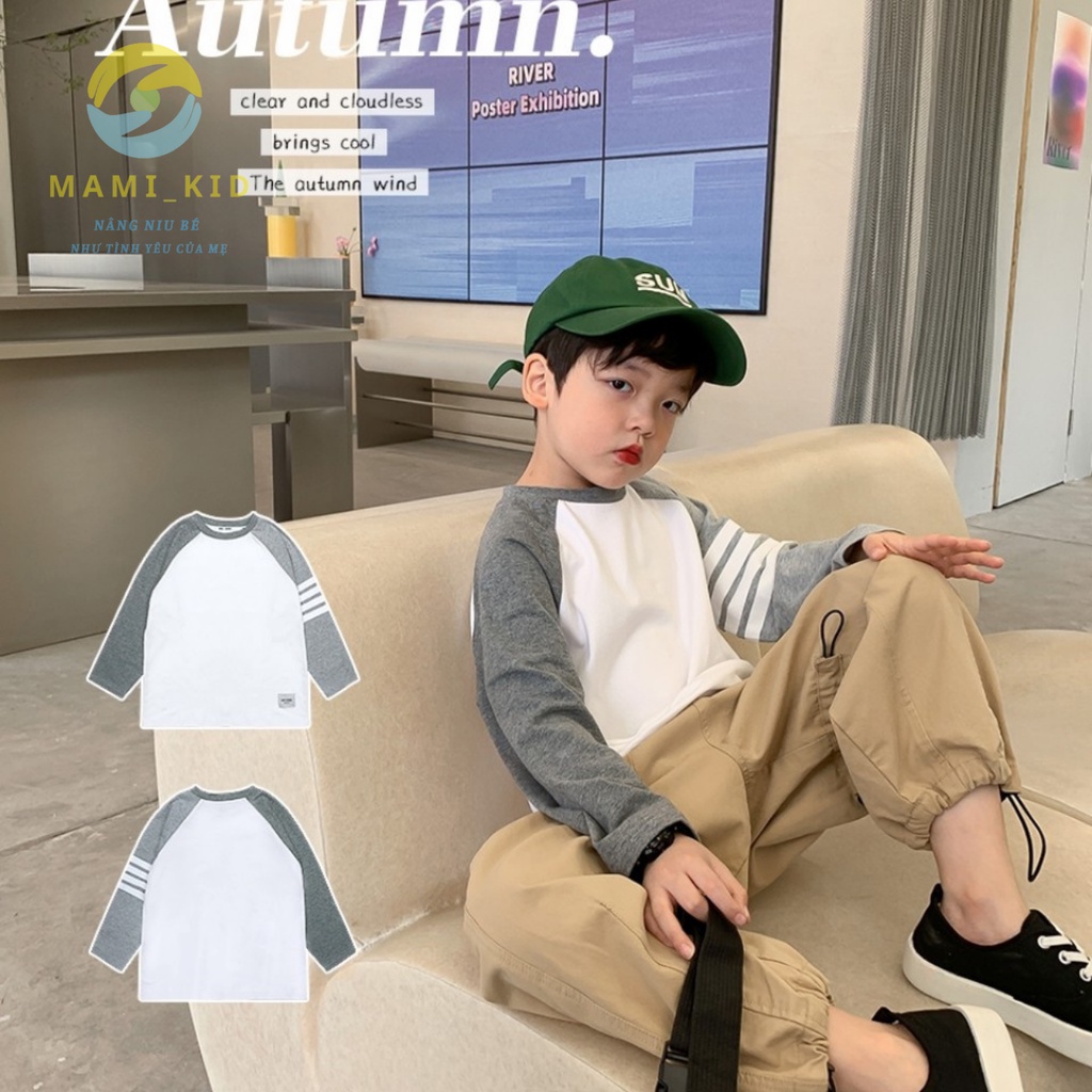 áo bé trai sành điệu 10-40kg chất mịn đẹp, 100% cotton , MAMIKID