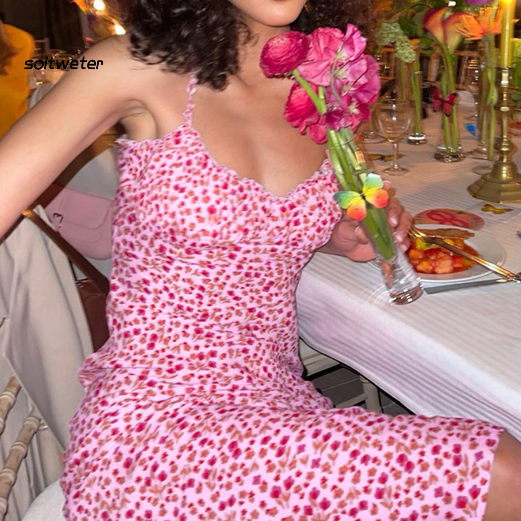 Đầm Midi Hai Dây Sát Nách Mềm Mại Dáng Dài Thời Trang Đi Tiệc Cho Nữ