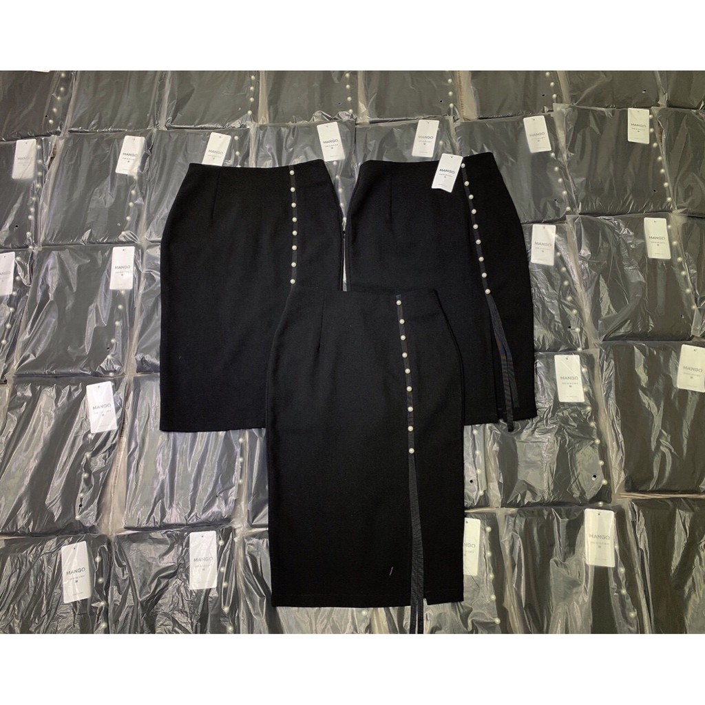 CHÂN VÁY ĐÍNH NGỌC PHỐI RUY BĂNG | BigBuy360 - bigbuy360.vn