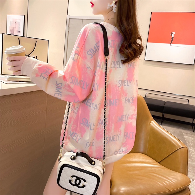 Áo Thun Tay Dài Dáng Rộng Thời Trang Mùa Thu Phong Cách Hàn Quốc Cho Nữ