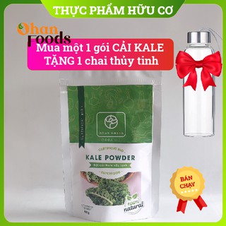 Bột Cải Kale Cao Cấp Ohan Green, Sấy Lạnh Nhật Bản, Bột Cải Xoăn Kale Hữu Cơ 100%, Bột Ăn Dặm Cho Trẻ, 50 Gram FREESHIP