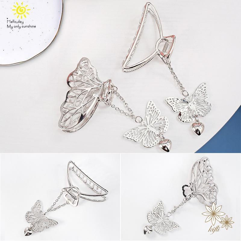 【Kifli.vn】Kẹp Tóc Hình Bướm Ba Chiều Cá Tính Thời Trang