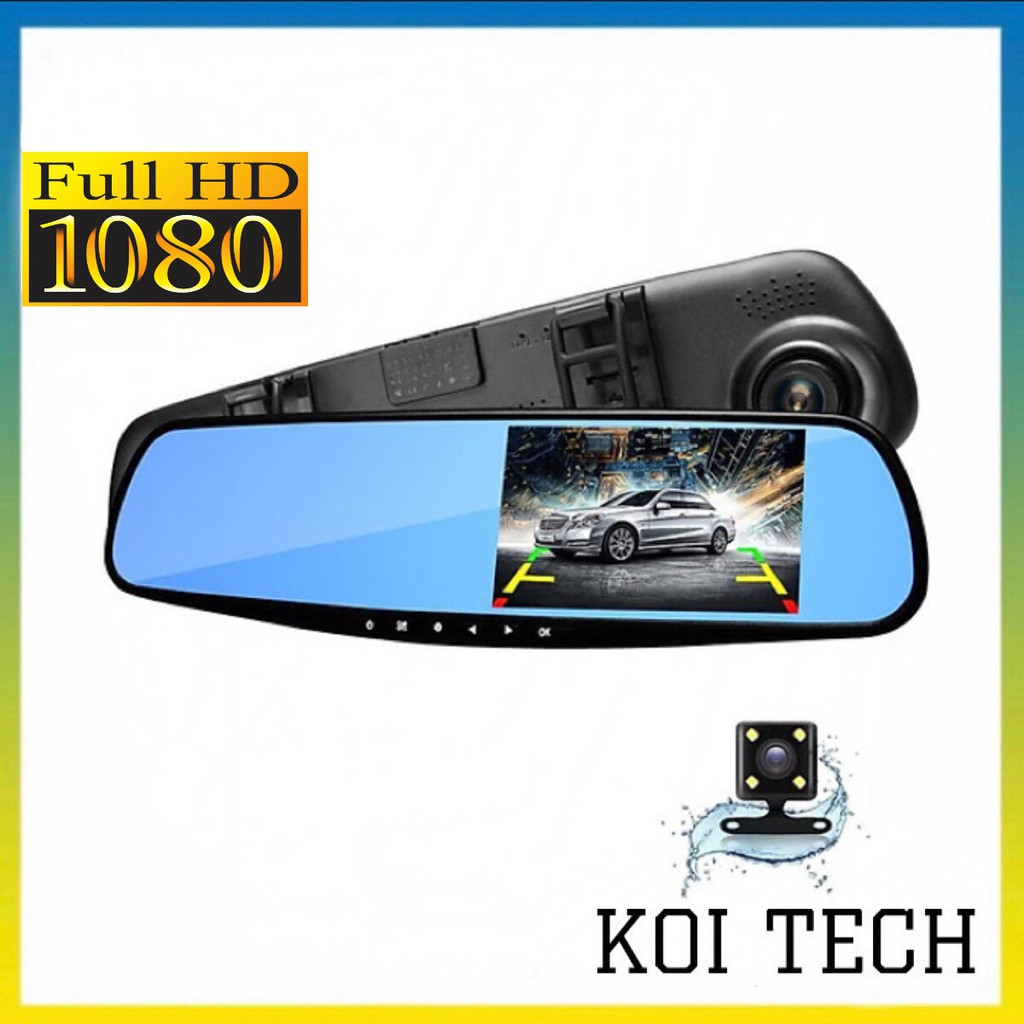 Camera hành trình ô tô cảm ứng ECES A99 - camera xe hơi dạng gương chiếu hậu công nghệ adas