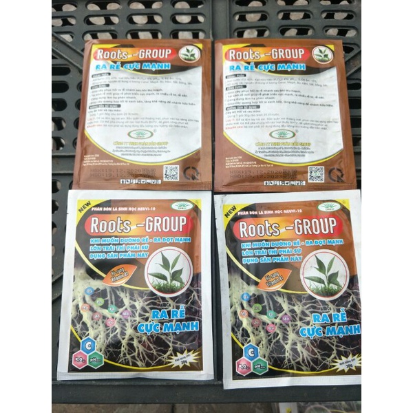 Kích rễ ra rễ cực mạnh roots group phân bón lá hữu cơ sinh học chuyên dùng cho hoa hồng mai cây khiễng