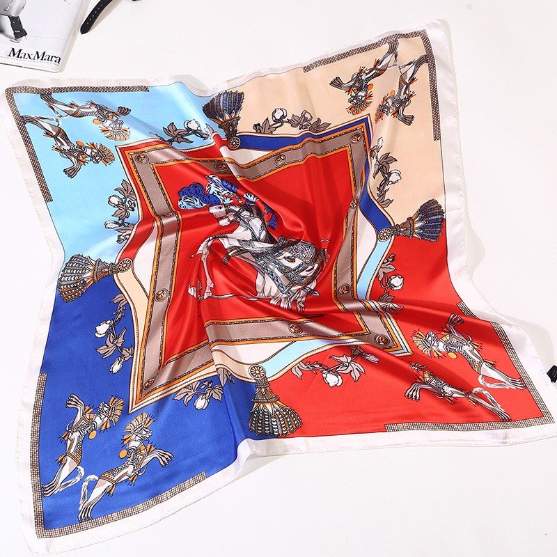 Khăn bandana quấn làm áo Blackpink cao cấp 70 70x70cm turban lụa vuông quàng cổ quấn tóc nữ đẹp