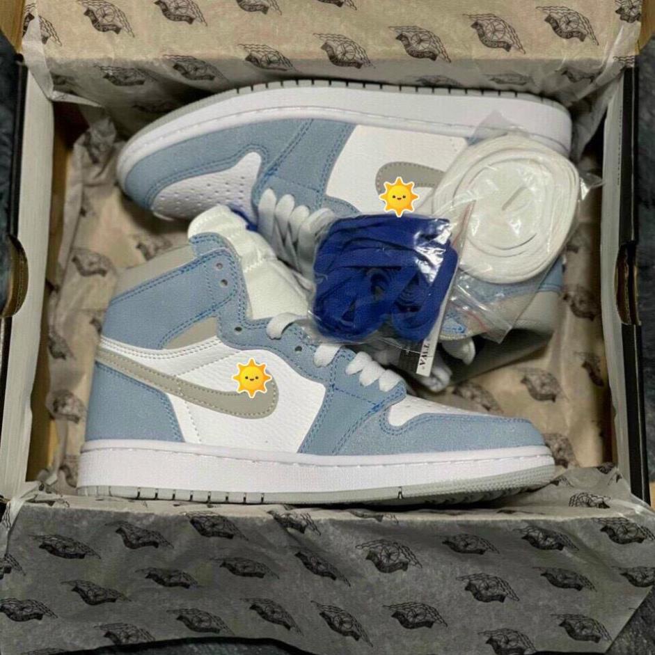 Giày thể thao air jordan hyper royal xanh nỉ, Giày Jodan 1 xanh nỉ cổ cao siêu hot 2021 Full Box Bill | BigBuy360 - bigbuy360.vn