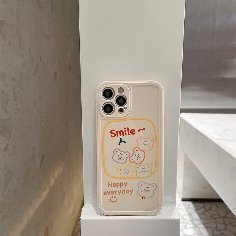 Ốp Lưng Điện Thoại Nhựa Mềm Bears Smile - CAS2176