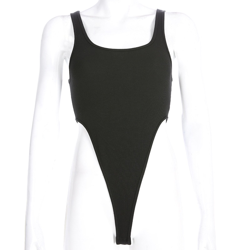 Bộ Áo Liền Quần Hai Dây Màu Trơn Thời Trang Đường Phố Cho Nữ