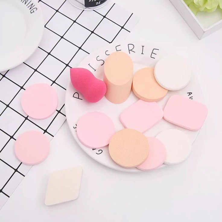 Bộ 13 bông mút trang điểm Keli siêu rẻ siêu tiết kiệm | BigBuy360 - bigbuy360.vn