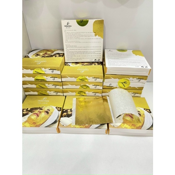 Hộp 100 vàng lá 24k GOLD , lá to 9x9cm