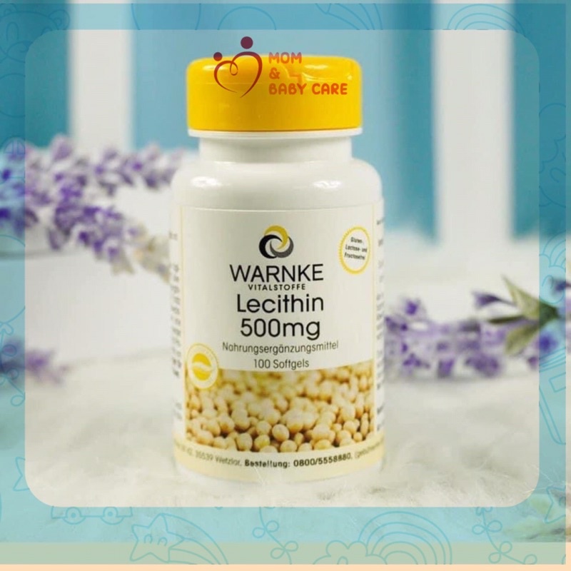 Viên uống chiết xuất mầm đậu nành Lecithin Warnke 500 mg, 100 viên
