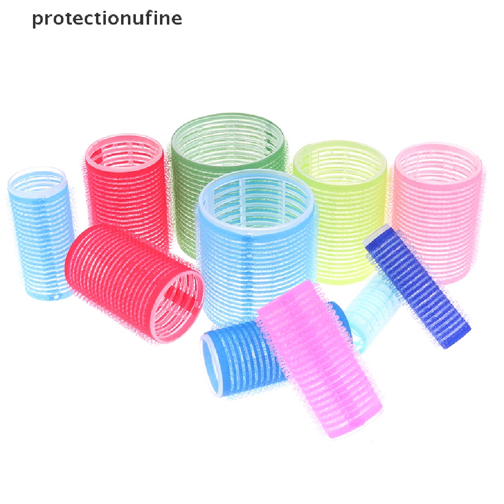 [Hàng mới về] Set 6 lô uốn tóc tự dính tiện dụng tùy chọn kích thước và màu sắc