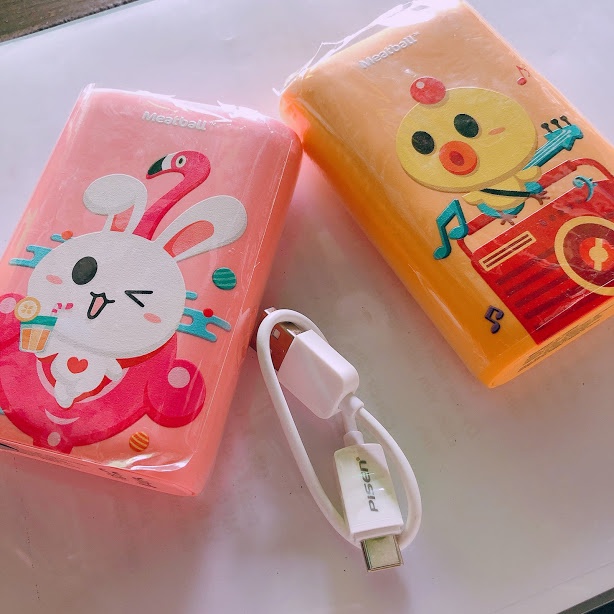 Pin sạc dự phòng chính hãng Pisen, kiểu dáng hoạt hình cute dễ thương, dung lượng 10.050mah_Bảo hành 3 tháng 1 đổi 1