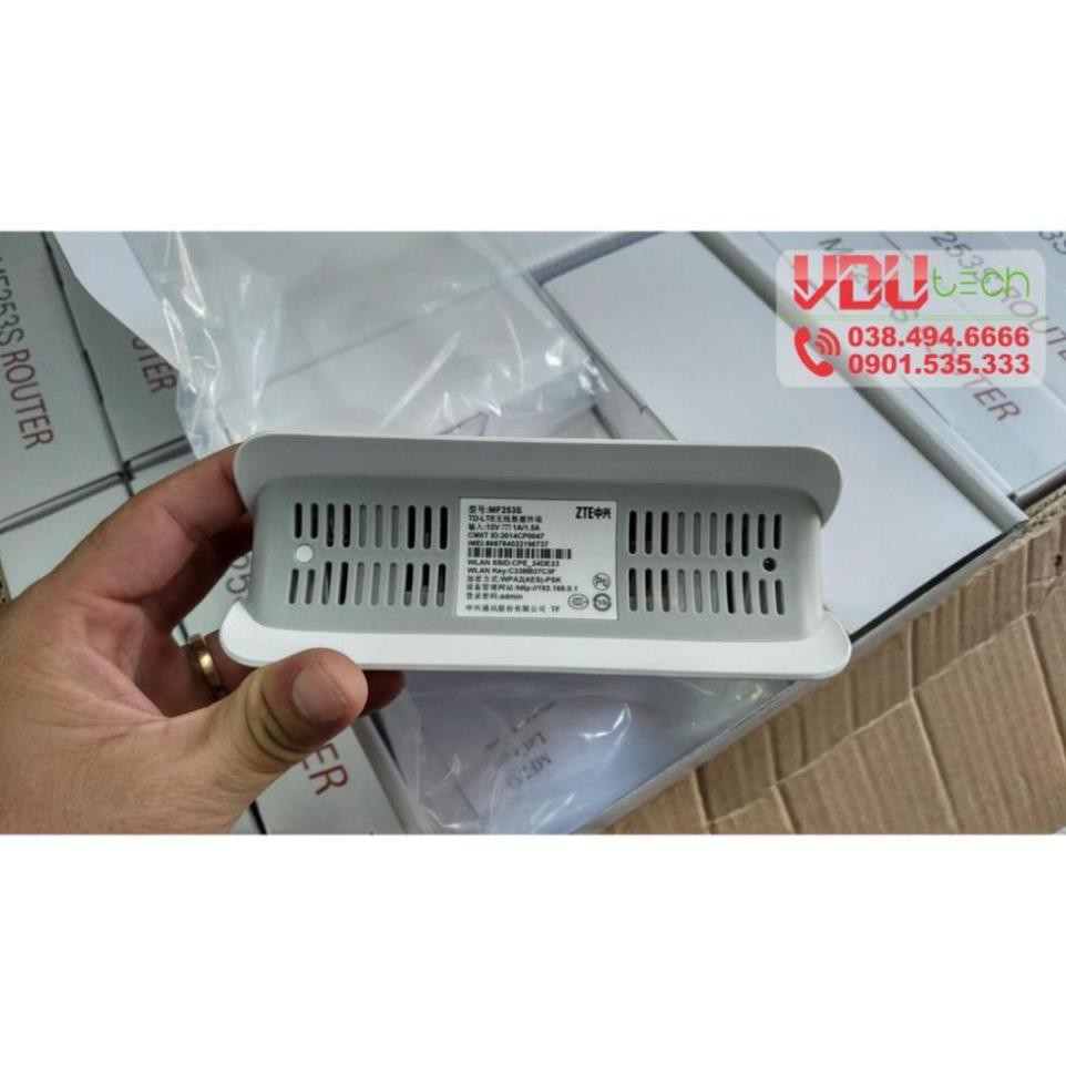 Bộ phát Wifi 4G - ZTE MF253s, 32 thiết bị truy cập, 1 cổng LAN. Dùng cho xe khách, nơi ko kéo được mạng ... ZTE MF253