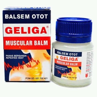 Hộp 12 Hủ Dầu Cù Là Lửa GELIGA MUSCULAR BALM (40gr/hủ)