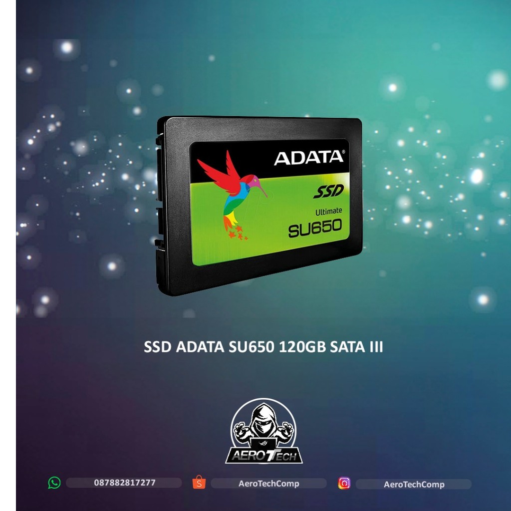 Bộ Chuyển Đổi Adata Ssd Su650 120gb Sata Iii (r / W Up Sang 520 / 450mb / S)