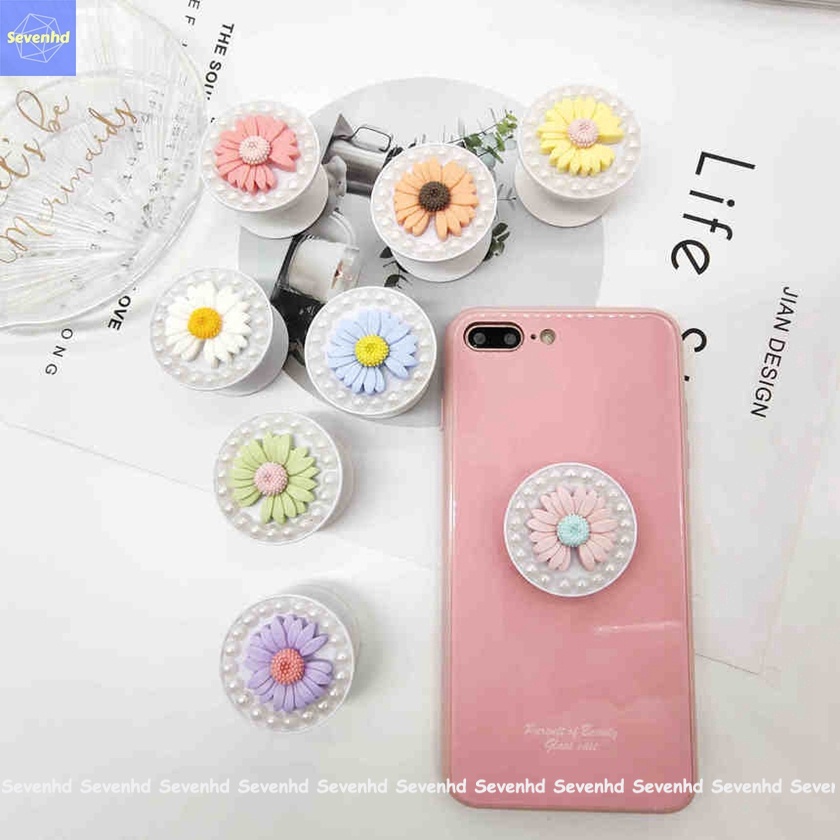 👏Ready Stock🎀 Giá Đỡ Điện Thoại Hình Hoa Cúc Nhiều Màu Sắc Dễ Thương