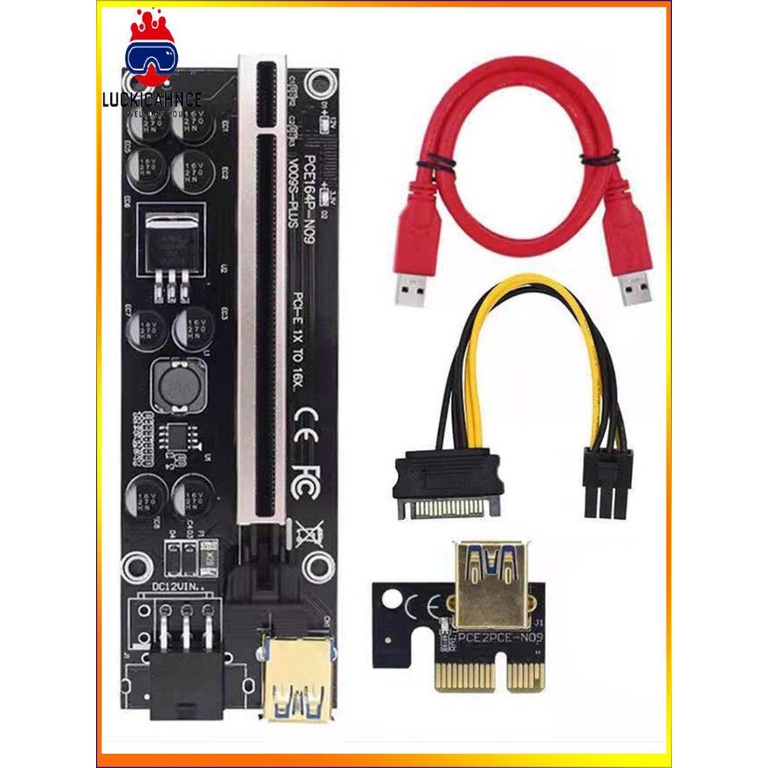 Card đồ họa mở rộng PCIE1x sang 16x VER009Splus (9.30】 | WebRaoVat - webraovat.net.vn