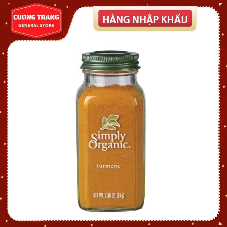 Bột nghệ tây Simply Organic Turmeric 67gr