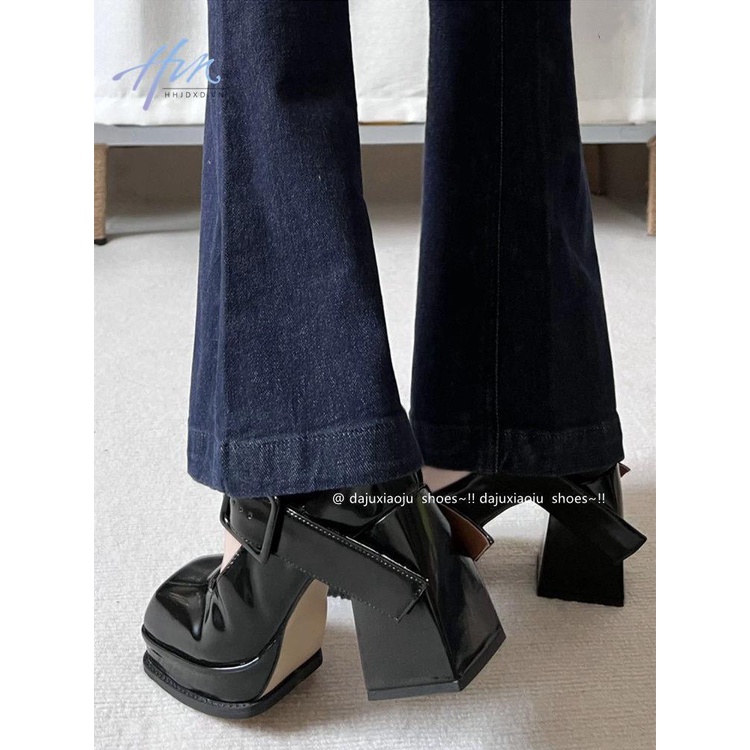 Giày Cao Gót Da Đế Dày Thời Trang Mùa Hè Dành Cho Nữ 2022