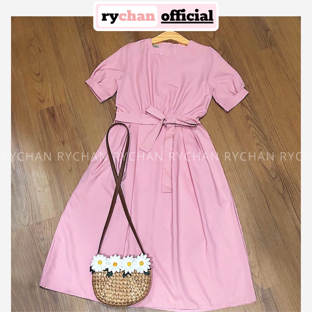 [ẢNH THẬT CUỐI] DM610 - Đầm Maxi Hồng Nơ Lưng Cực Đáng Yêu