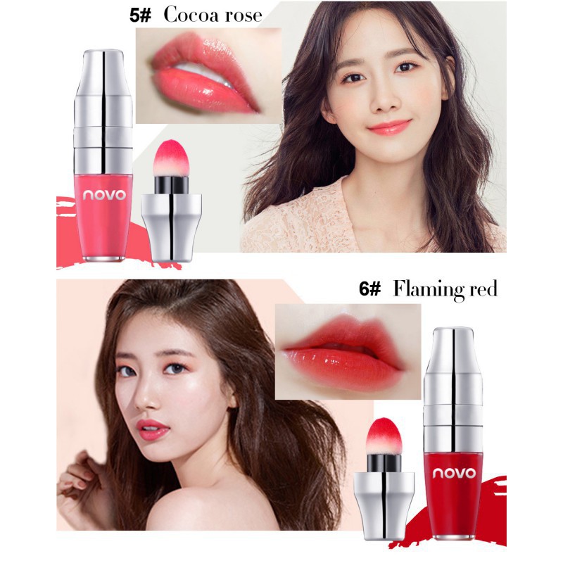[Hàng mới về] Son NOVO dưỡng ẩm dạng lỏng có đầu đệm tiện dụng | BigBuy360 - bigbuy360.vn