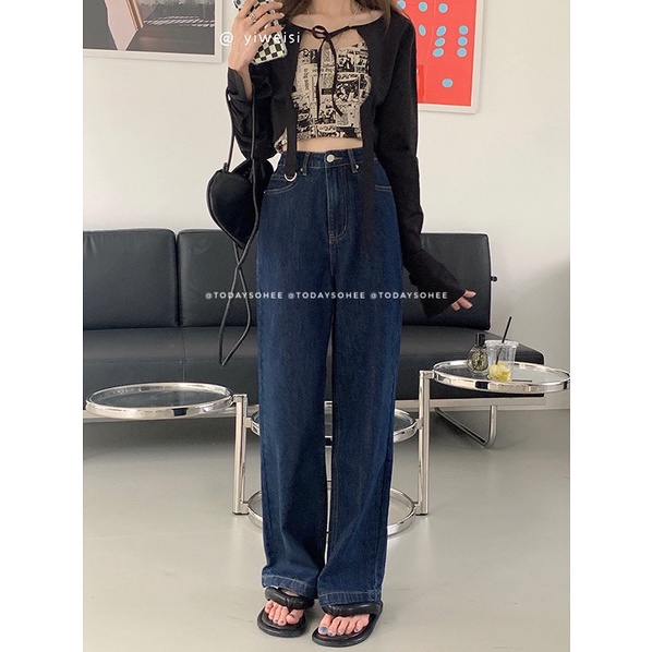 Quần jeans dáng suông