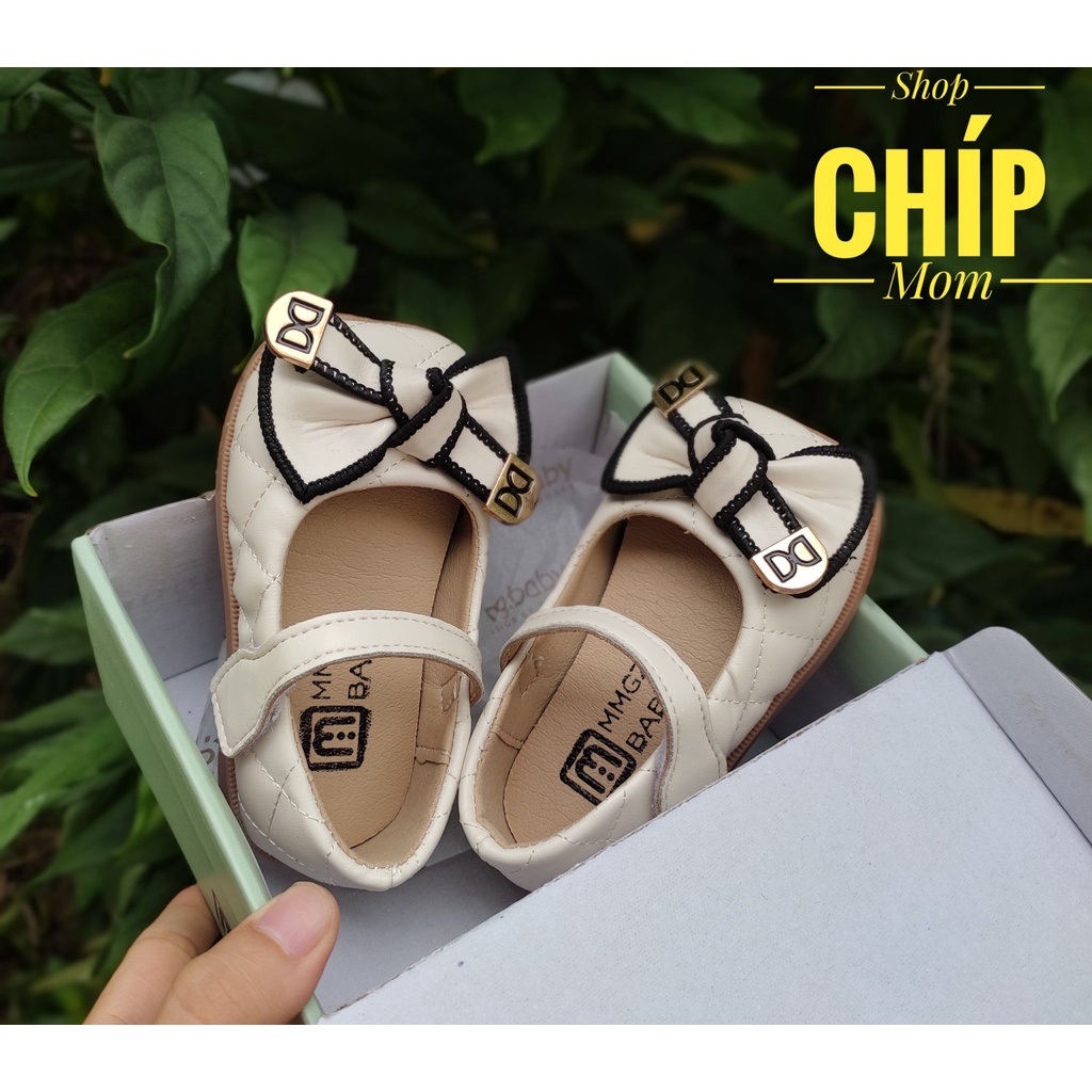 giày búp bê bé gái gày bệt cho bé đi học, đi chơi da mềm MG baby  nơ xinh xắn thời trnag thu đông siêu nhẹ QCCC V207