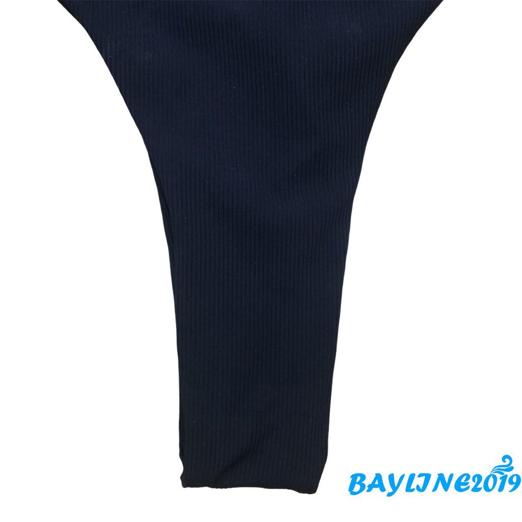 Đồ Bơi Một Mảnh Cổ Chữ V Màu Trơn (Đen / Hồng / Xanh Lam Nhạt / Gừng / S / M / L / Xl) Cho Nữ