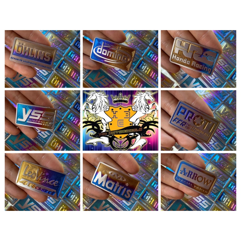 LOGO TITAN DÁN CÓC PHUỘC THƯƠNG HIỆU YSS, DOMI, HRC, PROTI, LEO, NITRO, ARROW, OHLINS, MATRIS, APRILIA
