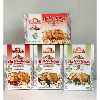 Bánh yến mạch ăn kiêng NUTRI GAIN nhiều vị - tốt cho người tiểu đường, ăn kiêng, giảm cân, tập gym - Hộp 178g, 16 bánh